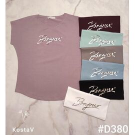 Фотография Футболка женская D380 mix р.46-50 "Kosta" недорого оптом от прямого поставщика