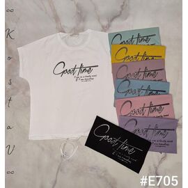 Фотография Футболка женская E705 mix р.52-56 "Kosta" недорого оптом от прямого поставщика