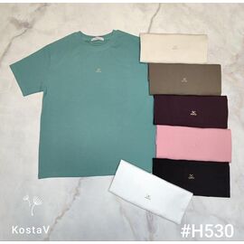 Фотография Футболка женская H530 mix р.50-56 "Kosta" недорого оптом от прямого поставщика