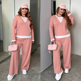 Фотография Костюм двойка женский  рубчик размеры 46-60 "LADA" недорого от прямого поставщик