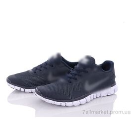 Фотография Кроссовки мужские модные Весна/осень Nk FREE30 blue-white (6 пар р.41-46) "Fabullok" недорого оптом от прямого поставщика