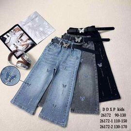 Фотография Джинсы детские на девочку 26172 black р.90-130 "Meloria" недорого оптом от прямого поставщика