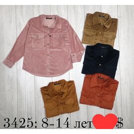 Фотография Рубашка детская на девочку 3425 brown р.8-14 "Meloria" недорого оптом от прямого поставщика