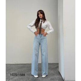 Фотография Джинсы женские 1025-1588 l.blue р.34-40 "Jeans Style" недорого оптом от прямого поставщика