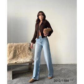 Фотография Джинсы женские 2012-1584 l.blue р.34-40 "Jeans Style" недорого оптом от прямого поставщика
