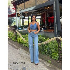 Фотография Джинсы женские 2064-1555 l.blue р.34-40 "Jeans Style" недорого оптом от прямого поставщика