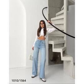 Фотография Джинсы женские 1010-1564 l.blue р.34-40 "Jeans Style" недорого оптом от прямого поставщика