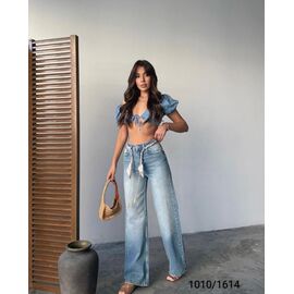 Фотография Джинсы женские 1010-1614 l.blue р.34-40 "Jeans Style" недорого оптом от прямого поставщика