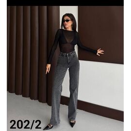 Фотография Джинсы женские 202-2 d.grey р.26-31 "Jeans Style" недорого оптом от прямого поставщика