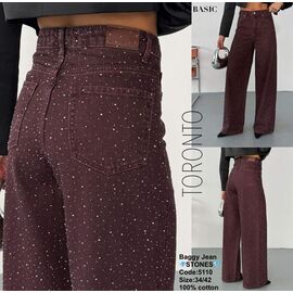 Фотография Джинсы женские 5110 chocolate р.34-42 "Jeans Style" недорого оптом от прямого поставщика