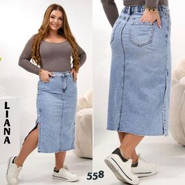 Спідниця жіноча 558 l.blue р.32-42 "Beki" недорого оптом від прямого постачальника