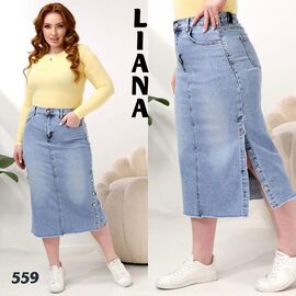 Спідниця жіноча 559 l.blue р.28-33 "Beki" недорого оптом від прямого постачальника