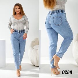 Джинси жіночі 0288 l.blue р.31-38 "Beki" недорого оптом від прямого постачальника