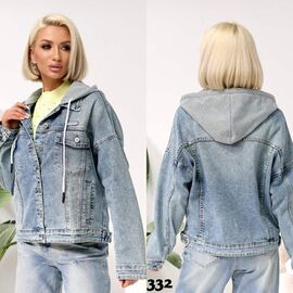 Куртка жіноча демісезонна 332 l.blue р.S-3XL "Beki" недорого оптом від прямого постачальника