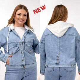 Куртка жіноча демісезонна 556 l.blue р.L-5XL "Beki" недорого оптом від прямого постачальника