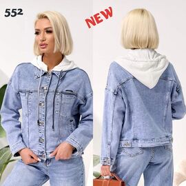 Куртка жіноча демісезонна 552 l.blue р.XS-2XL "Beki" недорого оптом від прямого постачальника