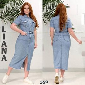 Жіночий сарафан 550 l.blue р.L-5XL "Beki" недорого оптом від прямого постачальника