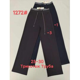 Штани спортивні жіночі 1272-1 black р.25-30 "Immei" недорого оптом від прямого постачальника