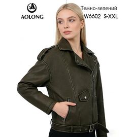 Куртка жіноча демісезонна W6602 khaki р.S-2XL "Immei" недорого оптом від прямого постачальника