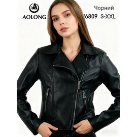 Куртка жіноча демісезонна W6809 black р.S-2XL "Immei" недорого оптом від прямого постачальника