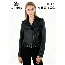 Куртка жіноча демісезонна W6807 black р.S-2XL "Immei" недорого оптом від прямого постачальника