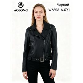 Куртка жіноча демісезонна W6806 black р.S-2XL "Immei" недорого оптом від прямого постачальника