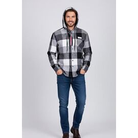 Сорочка чоловіча ZW1206 black р.XL-5XL "Zalov" недорого оптом від прямого постачальника