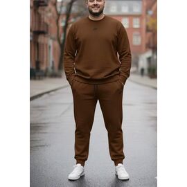 Костюм спортивний чоловічий ZW1218 brown р.54-62 "Zalov" недорого оптом від прямого постачальника