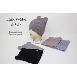 Фотография Шапка детская на мальчика 4206V-M1 mix р.50-52 "SELFI" недорого оптом от прямого поставщика