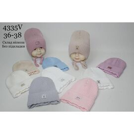 Фотография Шапка детская унисекс 4335V mix р.36-38 "SELFI" недорого оптом от прямого поставщика