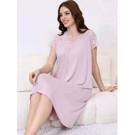 Фотография Ночнушка женская 70390 pink р.54-62 "HOME STYLE" недорого оптом от прямого поставщика