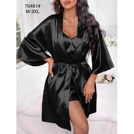 Фотография Комплект женский 70461 black р.46-54 "HOME STYLE" недорого оптом от прямого поставщика