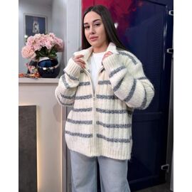 Фотография Кардиган женский 8058 beige р.50-58 "HOME STYLE" недорого оптом от прямого поставщика