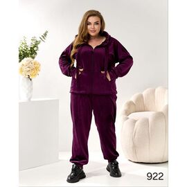 Костюм спортивний жіночий теплий 922 purple р.60-66 "HOME STYLE" недорого оптом від прямого постачальника