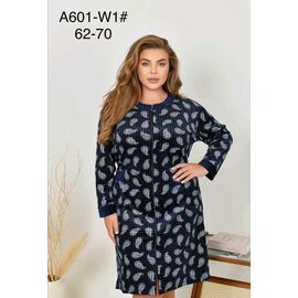 Фотография Халат женский A601-W1 navy р.62-70 "HOME STYLE" недорого оптом от прямого поставщика