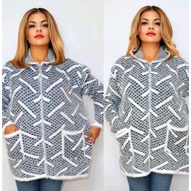 Фотография Кардиган женский RL1069 grey р.56-60 "HOME STYLE" недорого оптом от прямого поставщика