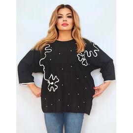 Фотография Свитер женский RL955 black р.54-58 "HOME STYLE" недорого оптом от прямого поставщика