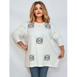 Фотография Свитер женский RL956 white р.58-62 "HOME STYLE" недорого оптом от прямого поставщика