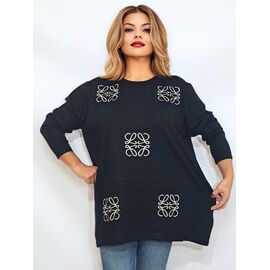 Фотография Свитер женский RL957 black р.58-62 "HOME STYLE" недорого оптом от прямого поставщика