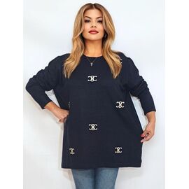 Фотография Свитер женский RL959 black р.58-62 "HOME STYLE" недорого оптом от прямого поставщика