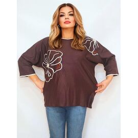 Светр жіночий RL966 brown р.54-58 "HOME STYLE" недорого оптом від прямого постачальника