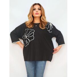 Светр жіночий RL968 black р.54-58 "HOME STYLE" недорого оптом від прямого постачальника