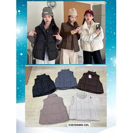 Жилетка жіноча JL26169 l.grey р.M-2XL "Dorimodes" недорого оптом від прямого постачальника