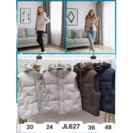 Жилетка жіноча JL627-20 l.beige р.M-2XL "Dorimodes" недорого оптом від прямого постачальника
