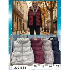 Жилетка жіноча JL9138B-30 beige р.50-58 "Dorimodes" недорого оптом від прямого постачальника