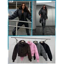 Куртка жіноча демісезонна K6267 black р.S-M "Dorimodes" недорого оптом від прямого постачальника