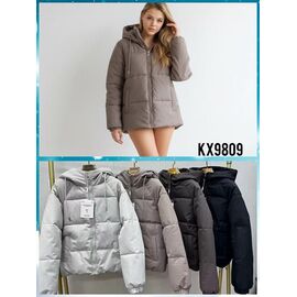 Куртка жіноча демісезонна KX9809 l.grey р.M-2XL "Dorimodes" недорого оптом від прямого постачальника