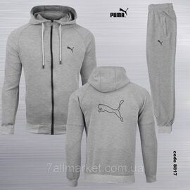 Спортивний чоловічий костюм на блискавці PUMA розміри S-2XL (2кв) "REMAIN" купити недорого від прямого постачальника