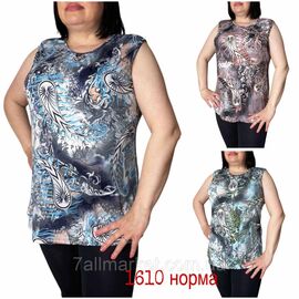 Майка жіноча стильна р-ри M-4XL (мікс кв) "NICOLAS" недорого від прямого постачальника