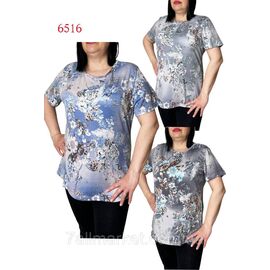 Футболка жіноча стильна р-ри M-4XL (мікс кв) "NICOLAS" недорого від прямого постачальника